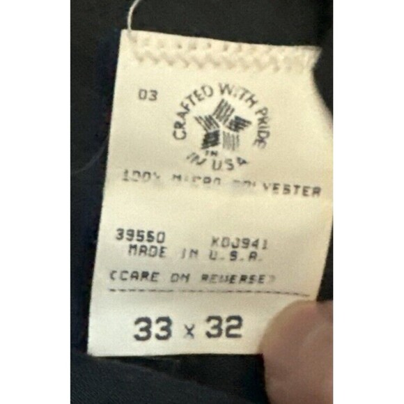 BACHRACH Men's 33 X 32 GRAY Micro Polyester Pleated Front Cuffed Dress Pants - Picture 7 of 8